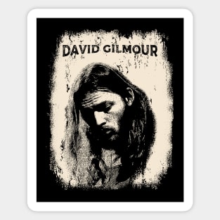 Vintage Distressed David Gilmour Sticker